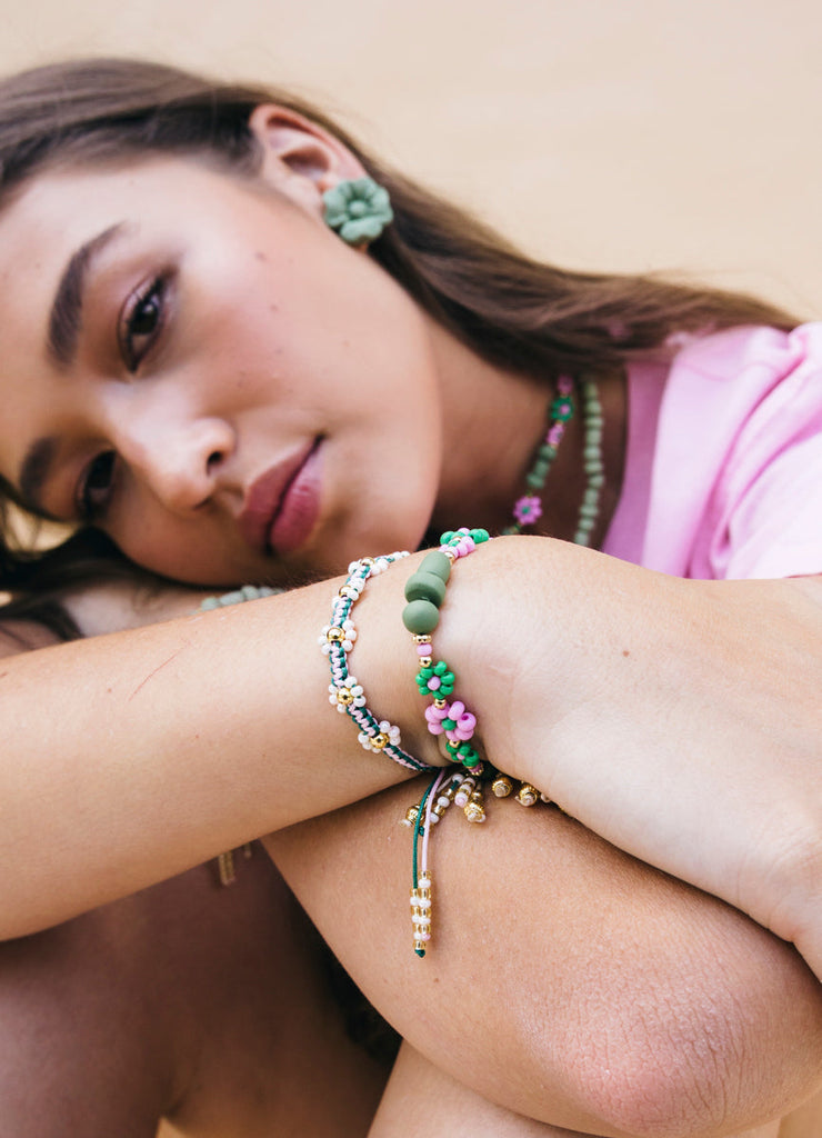 Pulsera Tejida Olive Daisy